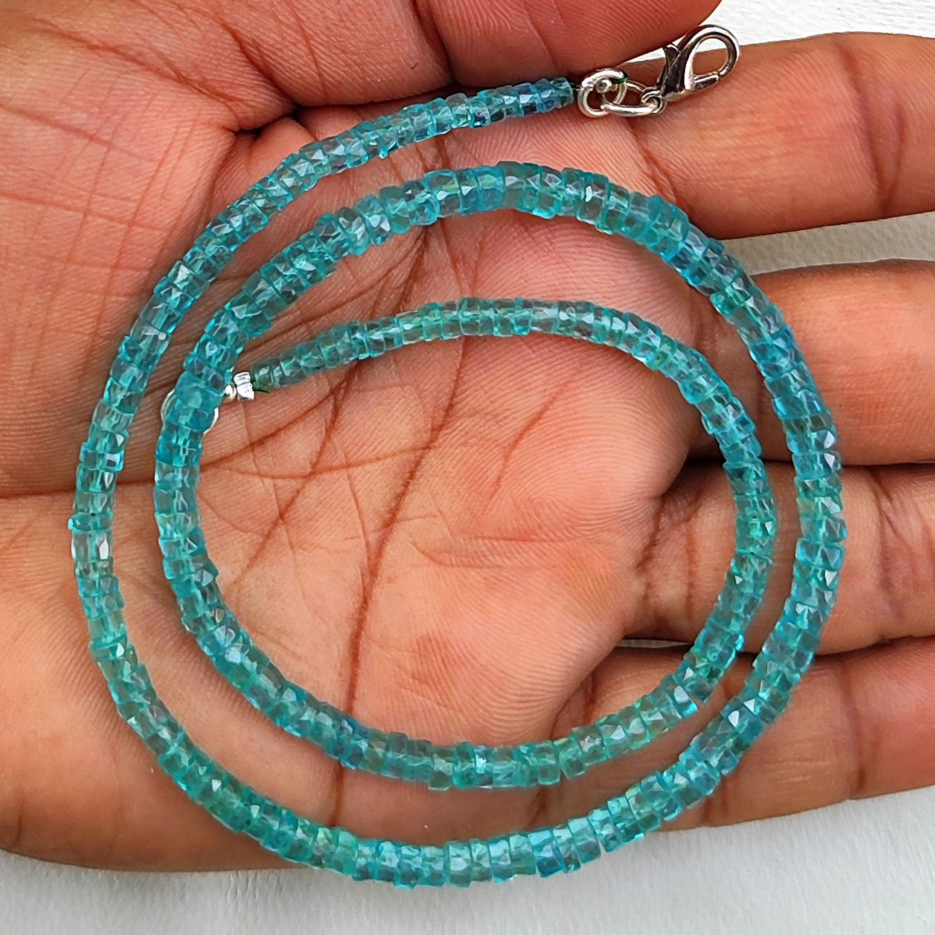 天然グリーンアパタイト宝石 3.5～5 mmサイズ ファセットヘイシ