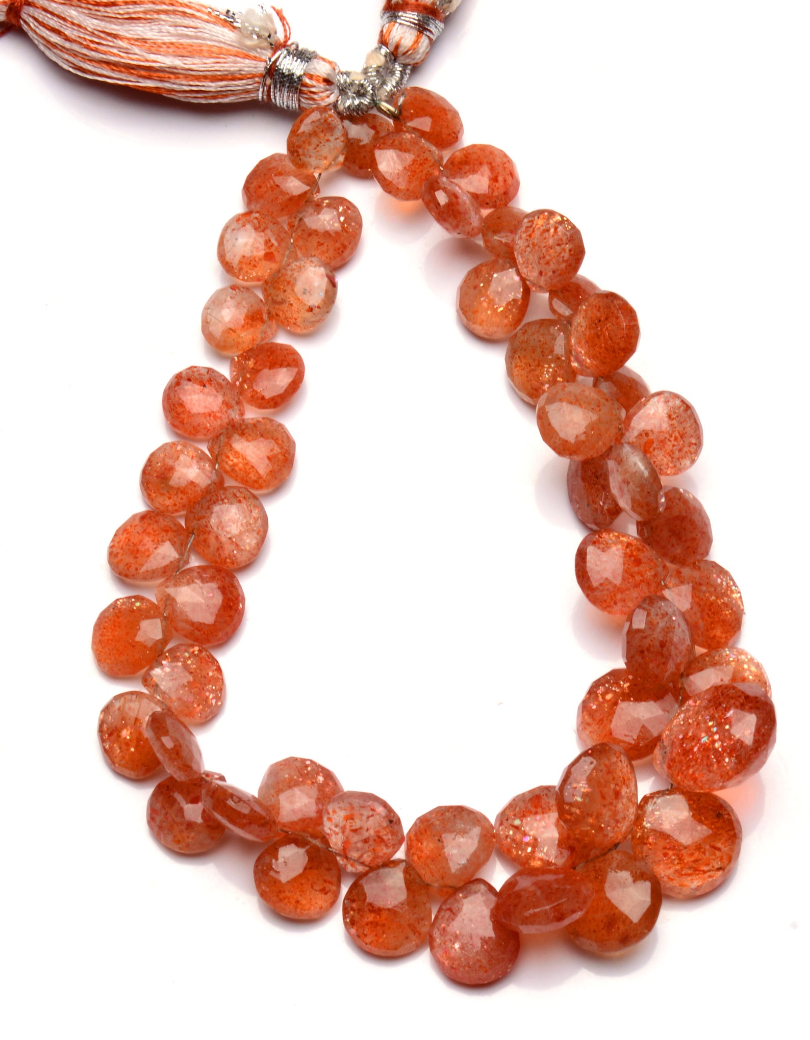 Natural Gemstone Oregon Sunstone Beads Faceted Big Size Heart Etsy