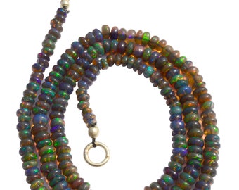 Perles lisses en mosaïque multicolore naturelle 4mm 6mm 8mm - France