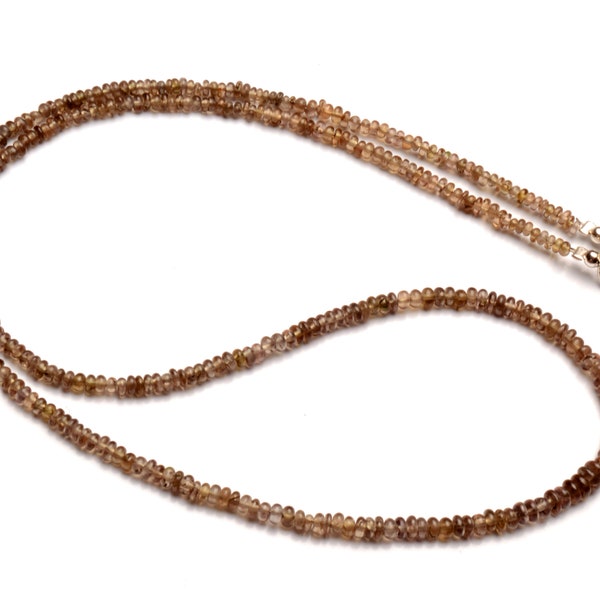 rare color change garnet rondelle beads necklace, 17 inch length, 2.5 to 3.5 mm size beads, mix of spessartite and pyrope garnet