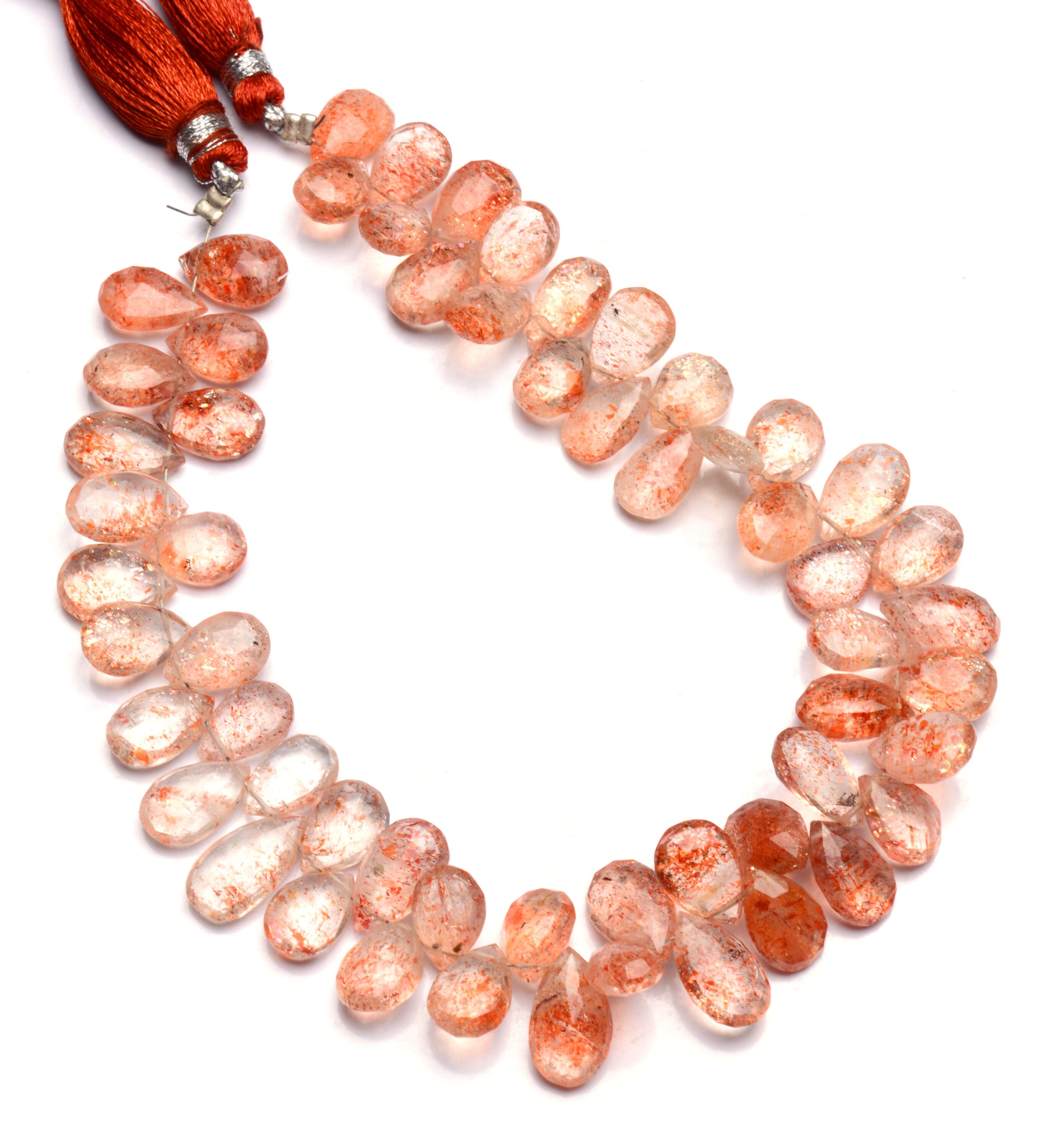 Natural Gemstone Oregon Sunstone Beads Faceted Pear Shape Etsy