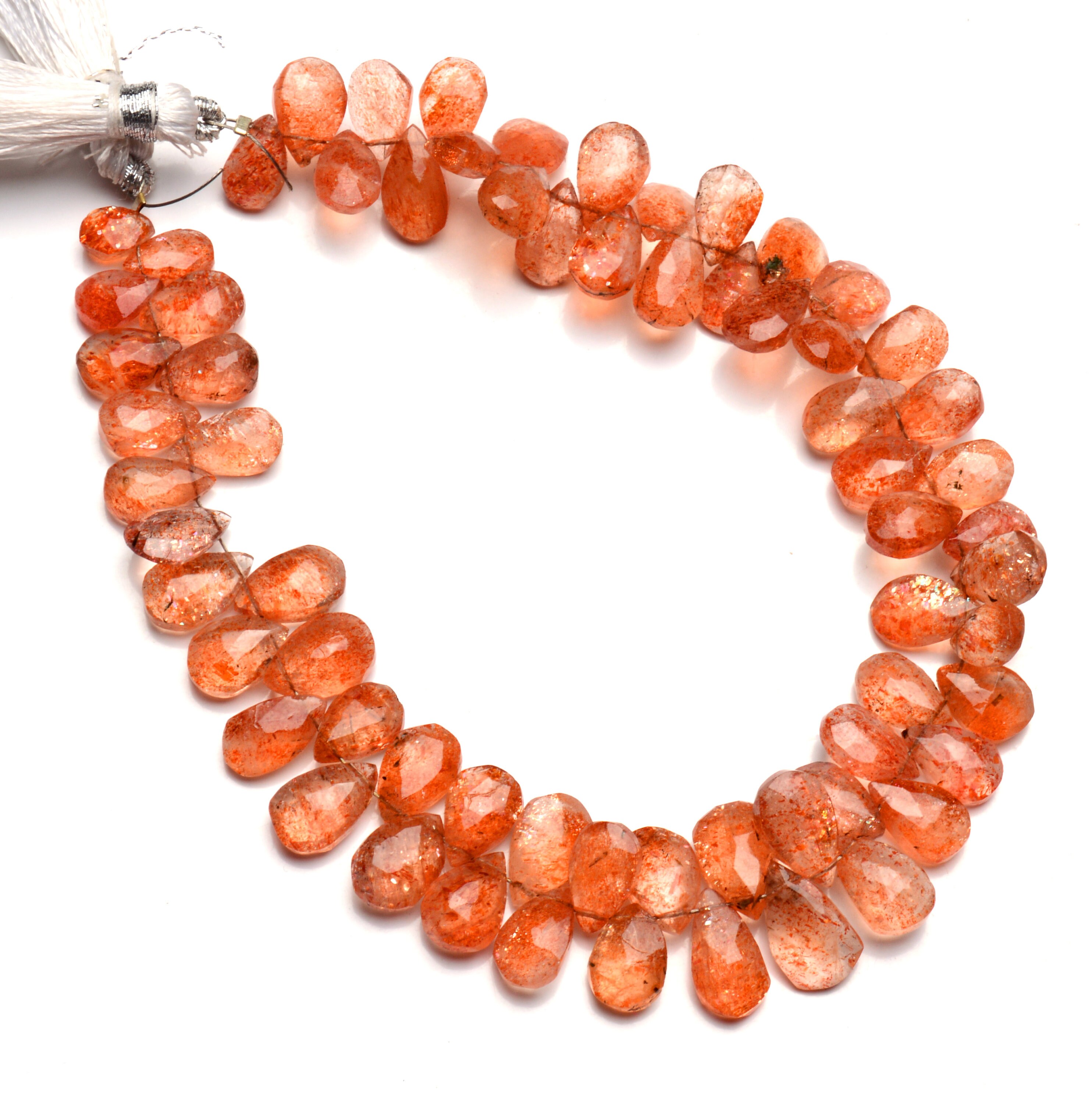 Natural Gemstone Oregon Sunstone Beads Faceted Pear Shape Etsy