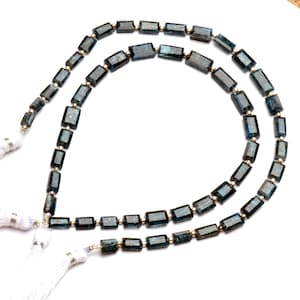 natural gemstone green imperial kyanite, 9 to 12 mm size faceted nugget beads, 11 inch full strand