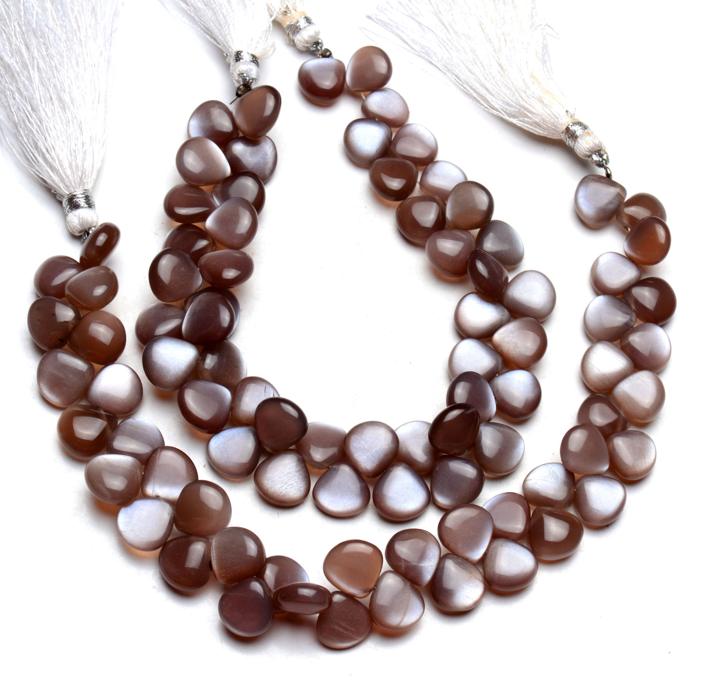 Natural Gemstone Chocolate Brown Moonstone Beads 9.5mm Size Etsy