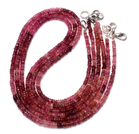 天然宝石ルベライトピンクトルマリン、4 mmサイズのファセット