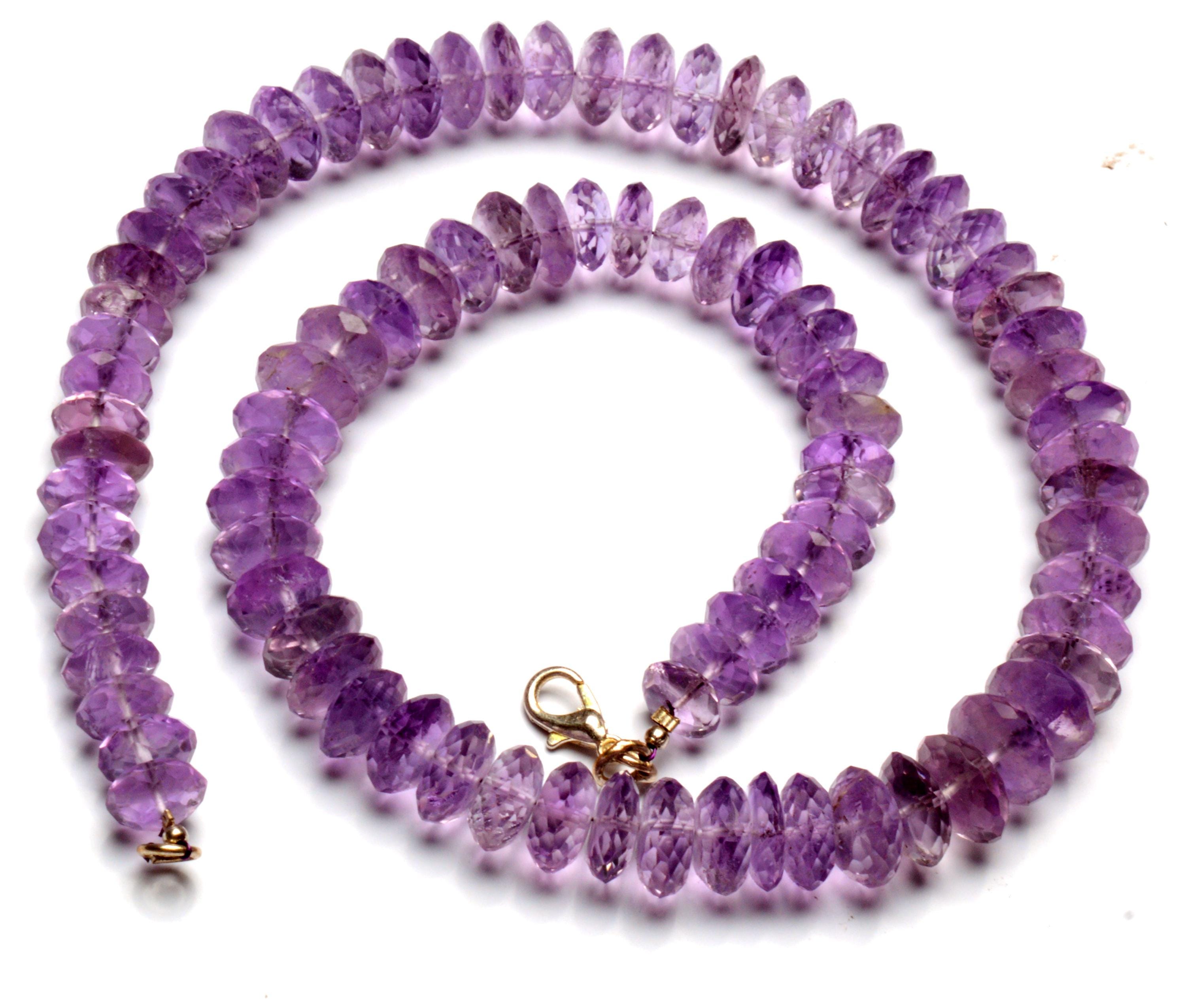 天然アメジスト宝石 10～11mmサイズ ファセット加工 ドイツカット