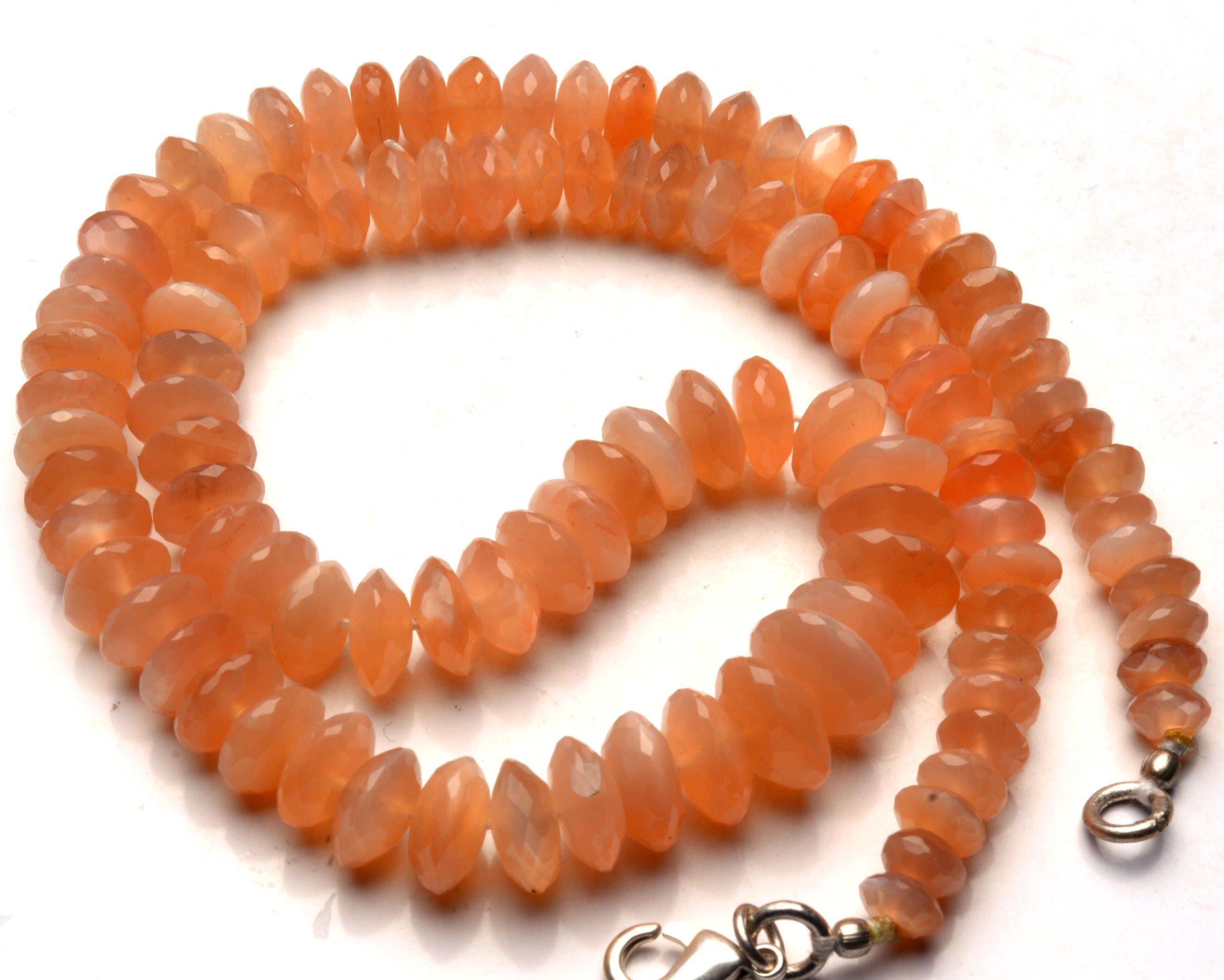Natural Gemstone Peach Color Moonstone 7 to 11MM Faceted Etsy