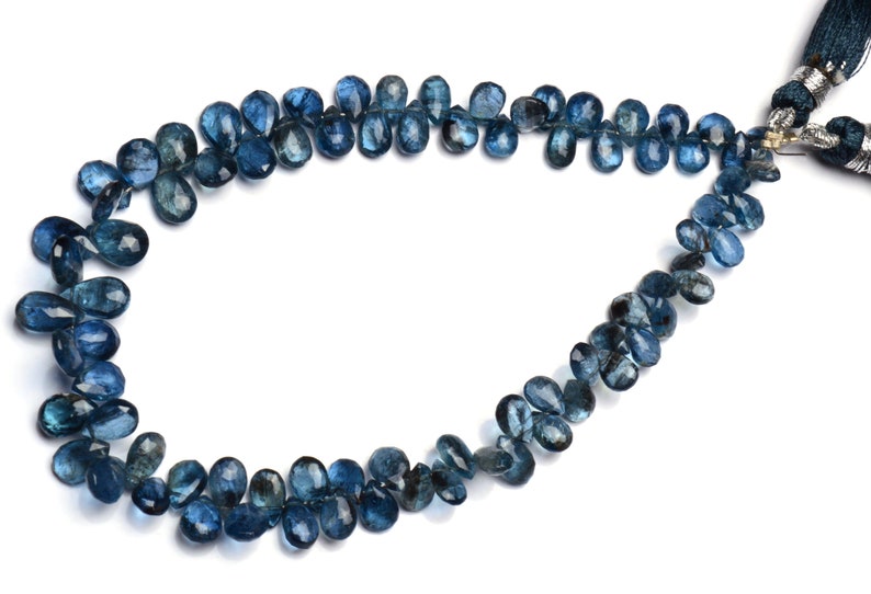 Super Rare Natural Gem Top Quality Moss Aquamarine Faceted Pear Shape Briolette Beads 9 Full Strand 6x4 to 9x6MM Size Beads Natural Beryl