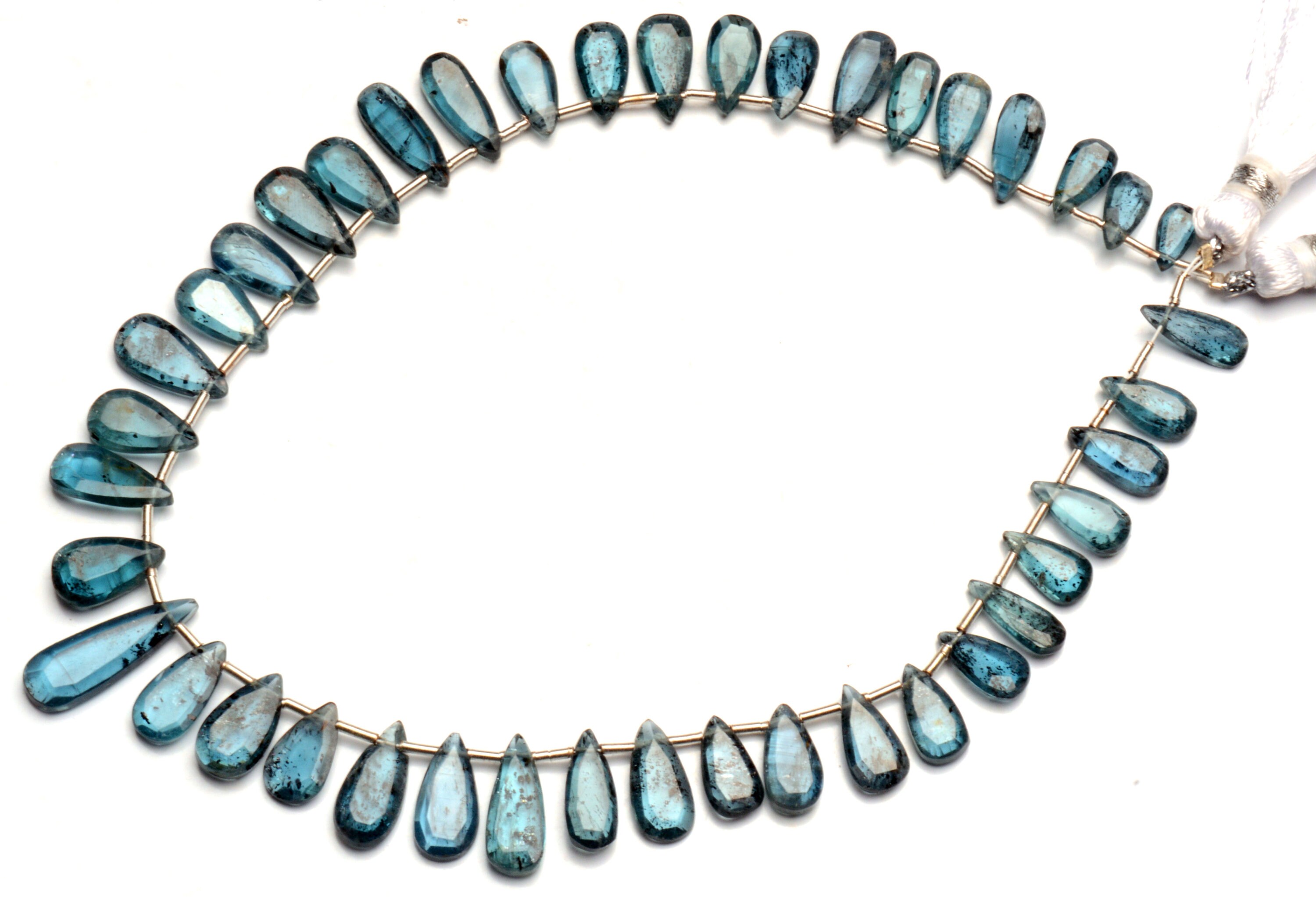 天然グリーンカイヤナイト石、8 x 5 ～ 18 x 7 mm サイズのファセット