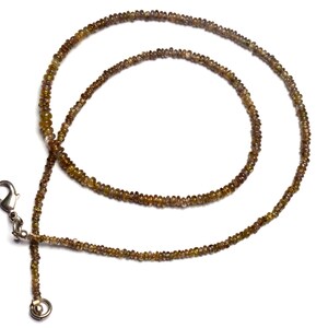 Super Rare Natural Color Change Garnet Smooth Rondelle Beads 17.5 Inch Full Strand 3 to 4MM Approx. Size Rondelle Beads Rare Gemstone