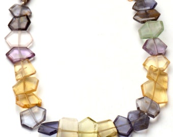 Bracelet en pierres naturelles mixtes - Perles roulées 8 à 12 mm