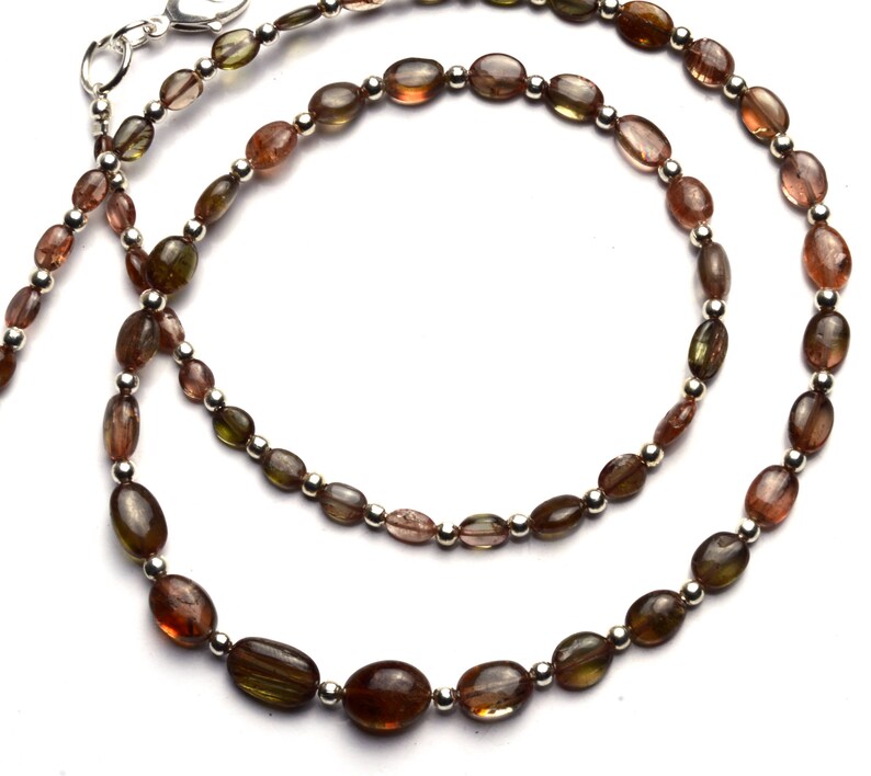 Granate Piedra Preciosa Natural Forma Oval liso cuentas 5x7 mm Completo 13/" Strand