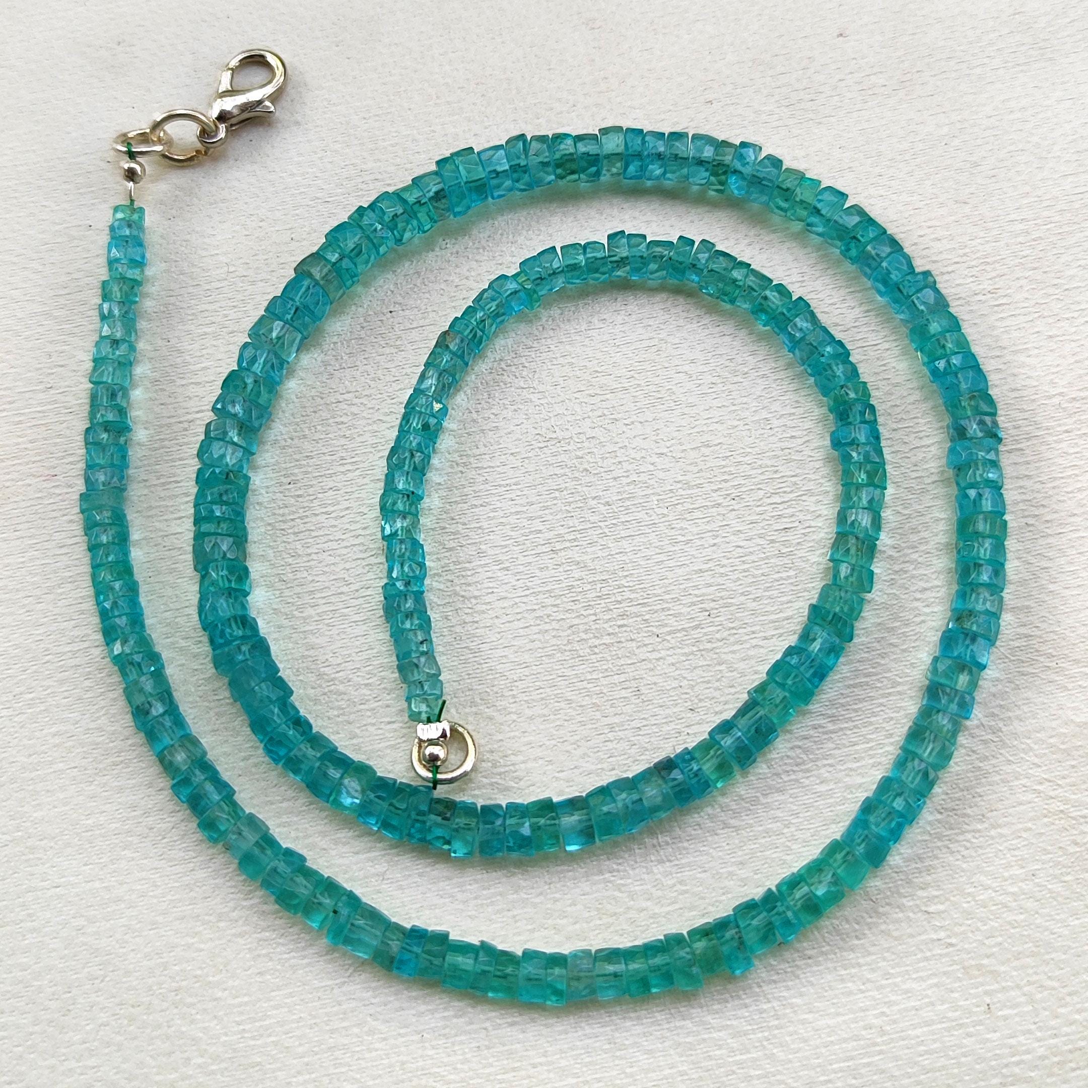 天然グリーンアパタイト宝石 3.5～5 mmサイズ ファセットヘイシ