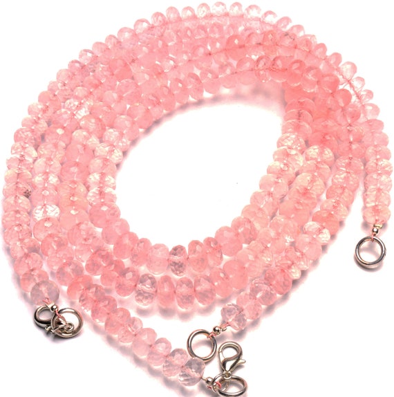 Collier En Perles De Quartz Miel Naturel - Pépites Facettées 7-11mm, Longueur 18 Pouces