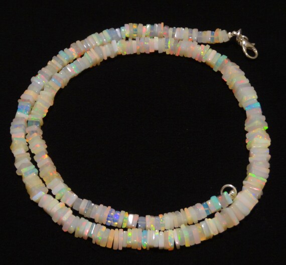 Pulsera De Cuentas De ópalo Etíope. Pulsera De ópalo De Fuego