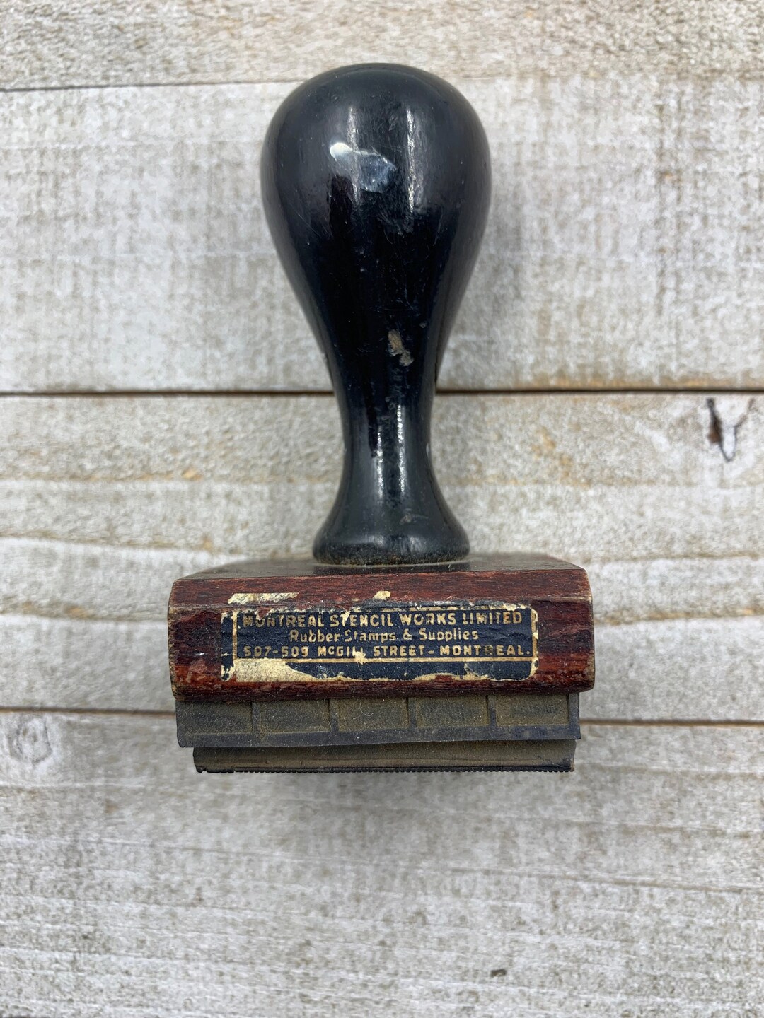 Vintage Rubber Stamp Montreal Stencil Works Rubber Stamp Etsy