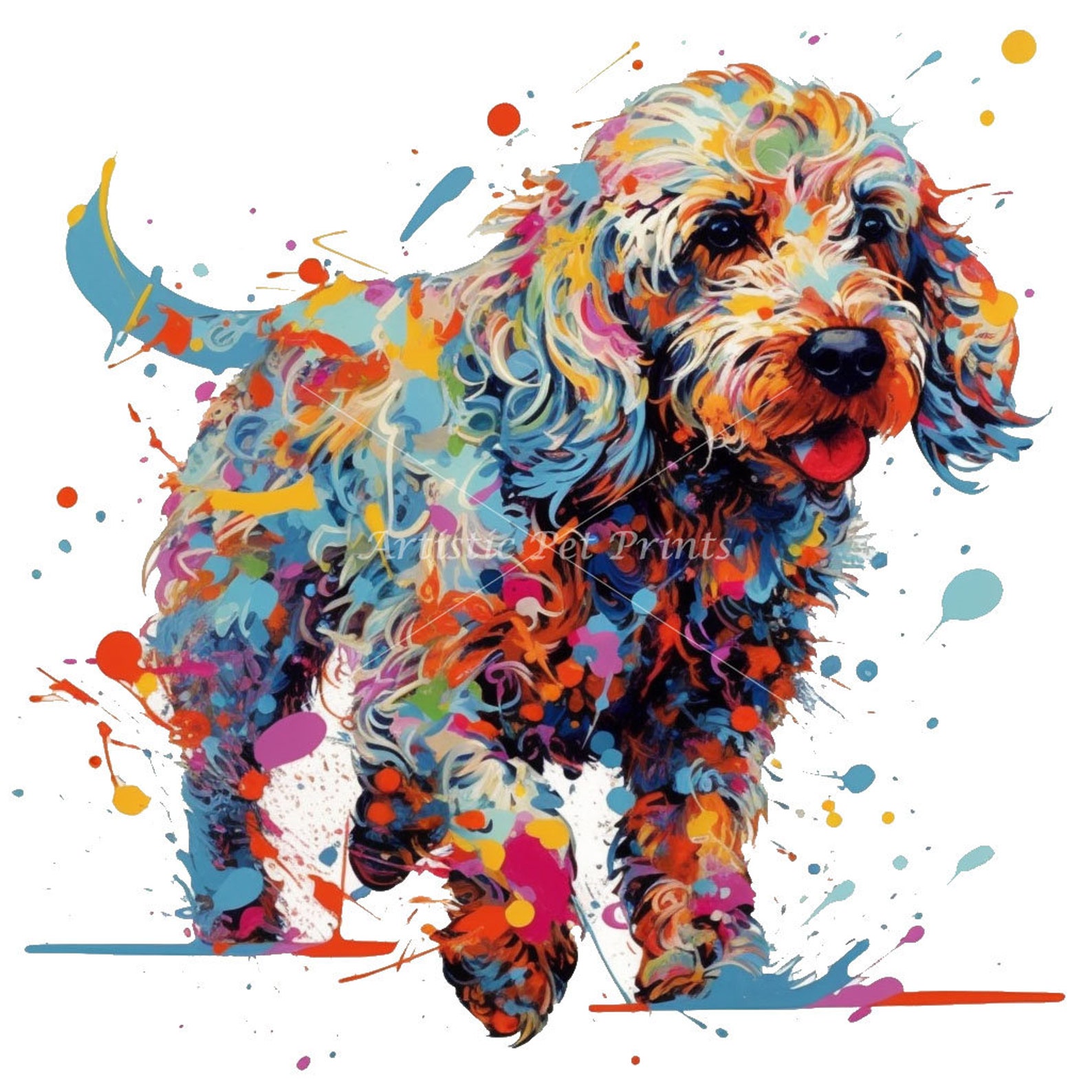 Cockapoo Digital Cockapoo Clipart - 10 High Quality Jpg's - Digital Download! Wall Art ...
