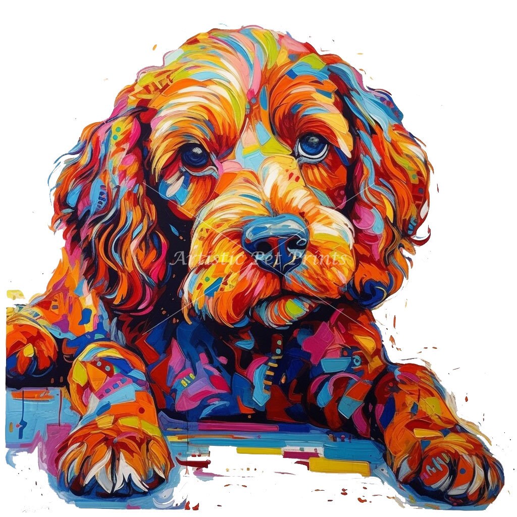 Cockapoo Digital Cockapoo Clipart - 10 High Quality Jpg's - Digital Download! Wall Art ...