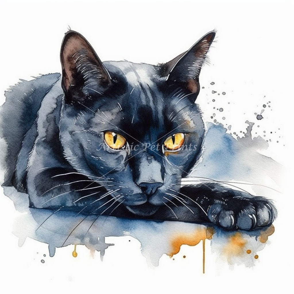 Bombay Cat Clipart - 10 High Quality Watercolor Jpg's - Digital ...