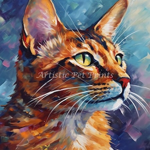 Abyssinian Art - 8 High Quality JPG&#39;s - Digital Download! - 300 DPI, Abyssinian Cat Wall Art, Canvas Art, Card Making, Paper Craft and More