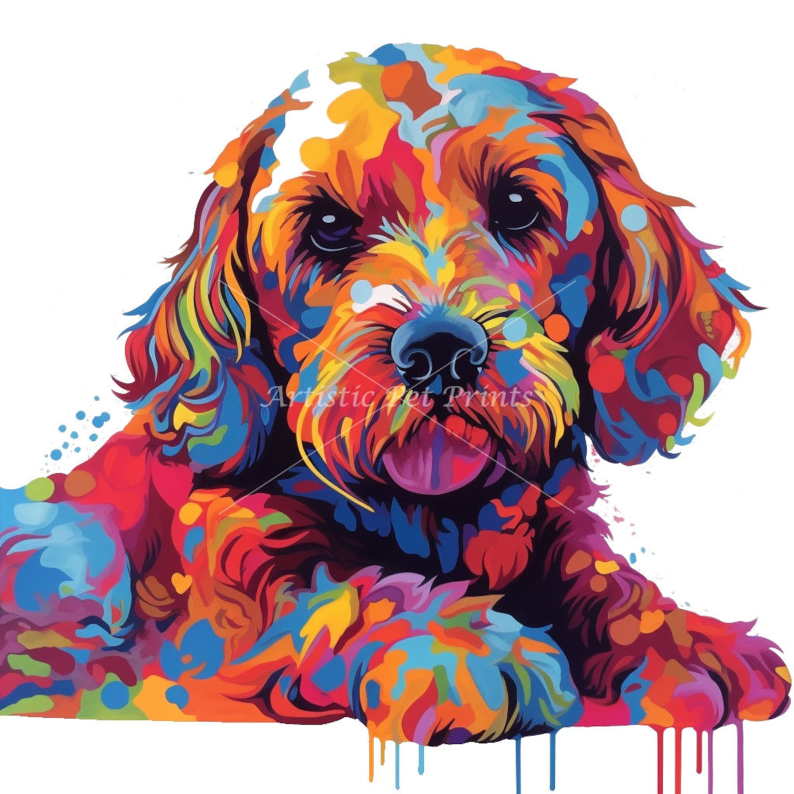 Cockapoo Digital Cockapoo Clipart - 10 High Quality Jpg's - Digital Download! Wall Art ...
