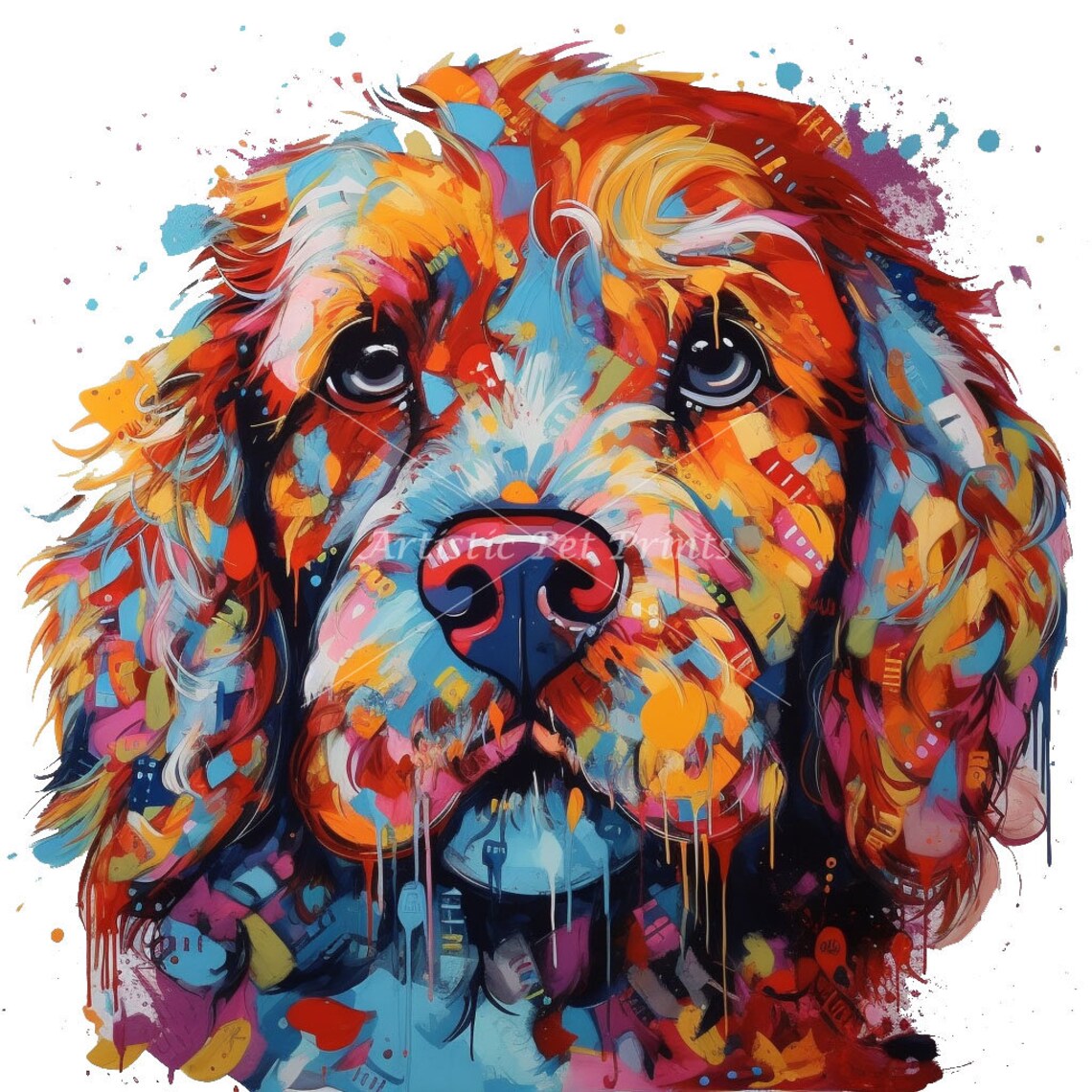 Cockapoo Digital Cockapoo Clipart - 10 High Quality Jpg's - Digital Download! Wall Art ...