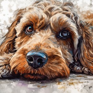 Cockapoo Art - 10 High Quality JPG&#39;s - Digital Download! - Various Cockapoo Wall Art, Canvas Art, Card Making, Paper Craft, Framed Paintings