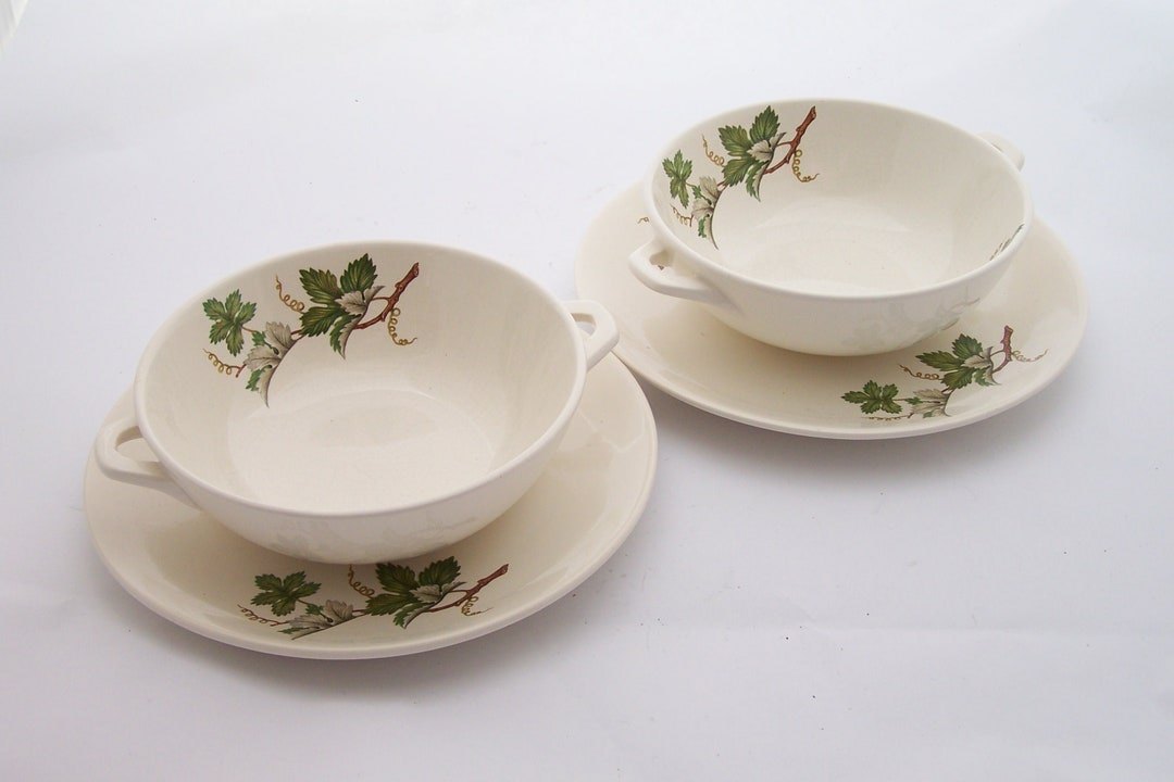 Villeroy  Boch Pair of broth cup and saucers Villeroy et Boch Etsy 日本