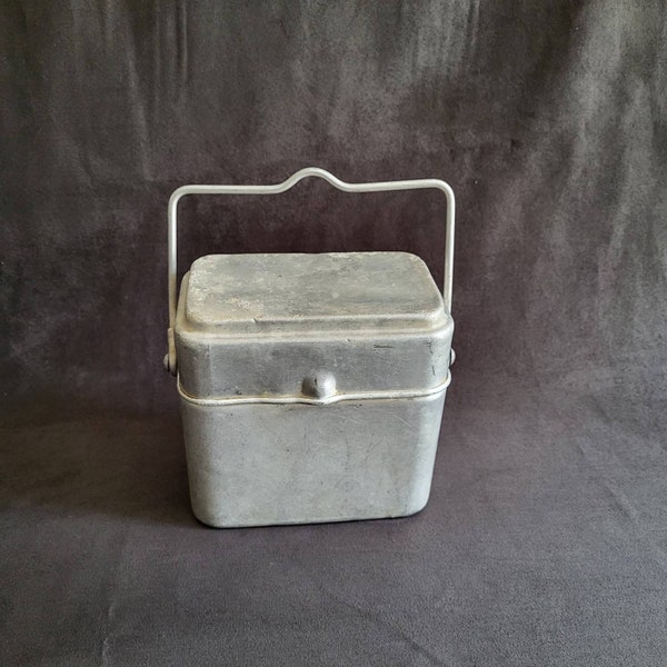 Tournus 1942 mess kit army military lunch box outdoor lunch box 3 dishes in 1 vintage Made in France