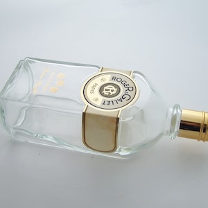 Grand flacon vide Eau de Cologne Extra vieille Roger et Gallet 800 ml vintage Made in France