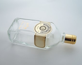 Grand flacon vide Eau de Cologne Extra vieille Roger et Gallet 800 ml vintage Made in France