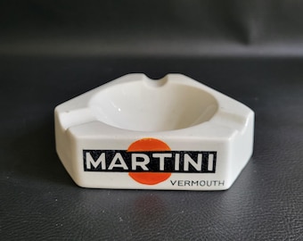 ☆アンティーク1950年代頃 MARTINI 灰皿 フランス サイズ 20㎝角