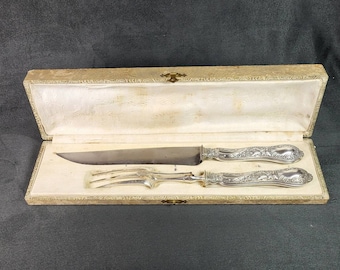 Plat couvert avec plaque en argent sterling .950 Tallois and Mayence 1885 Paris