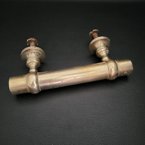 Brass front door handle pull handle for swing door marshal baton handle vintage
