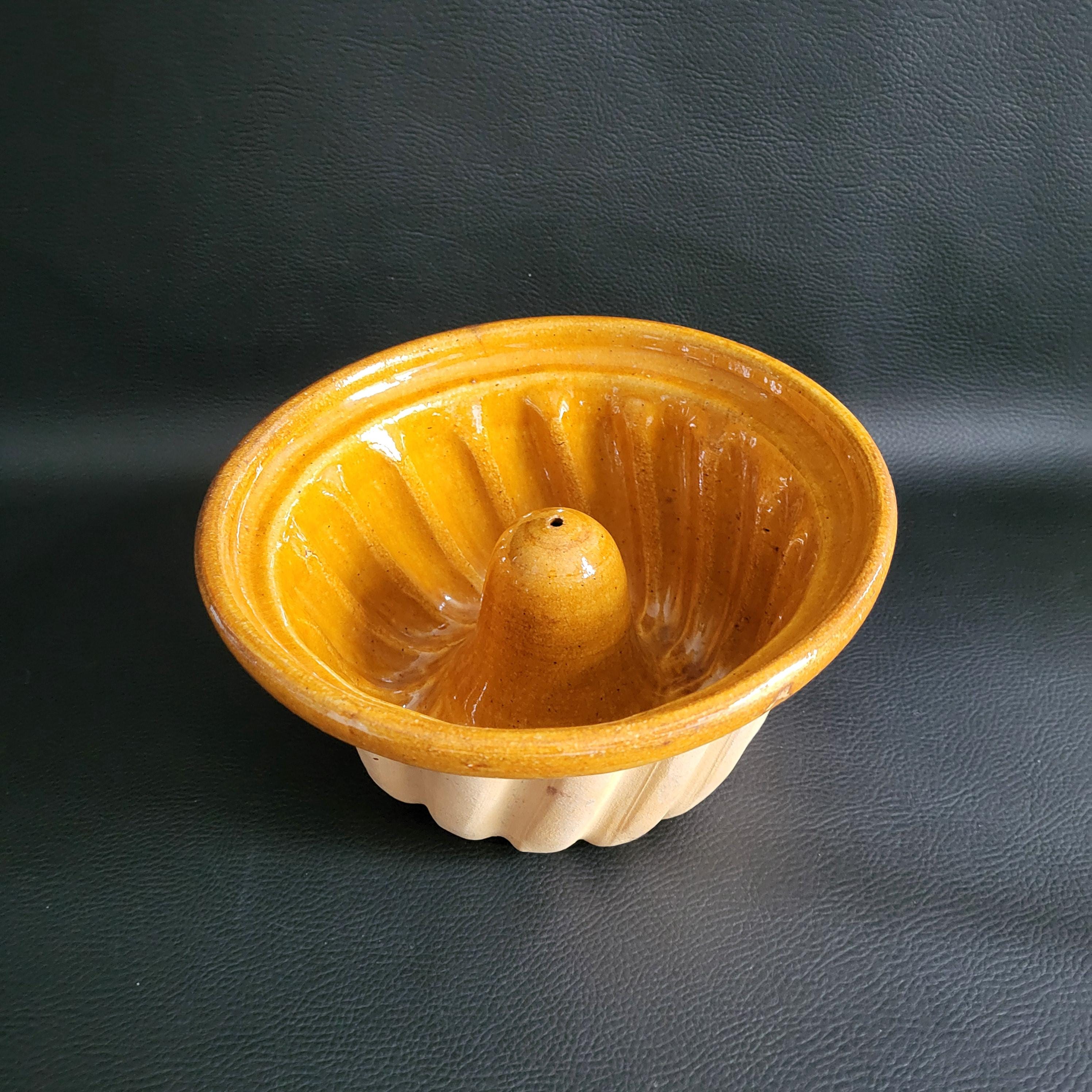 Ancien Moule à Glissière En Céramique 8 1/2 Mains Sans Marque