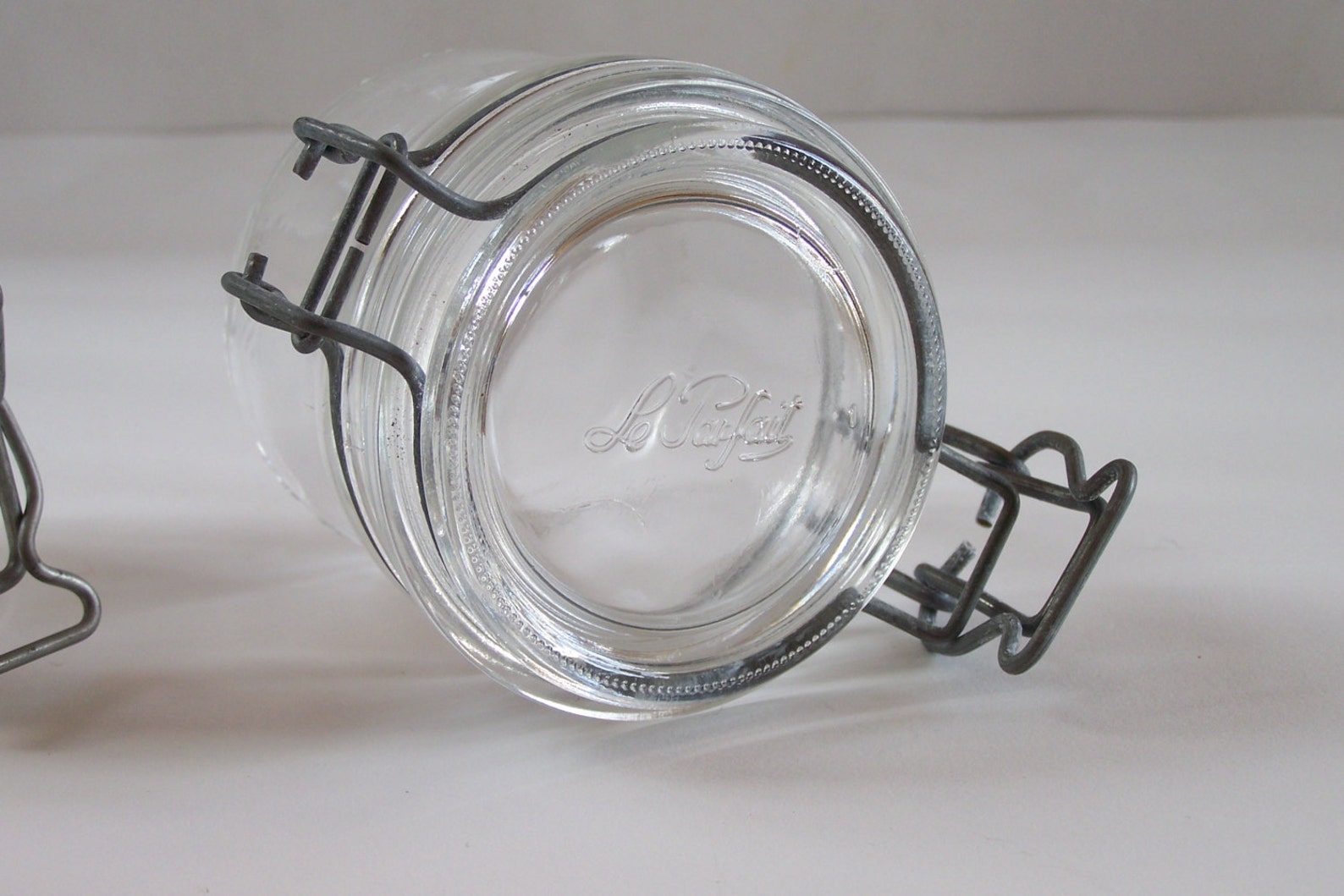 2 terrines en verre Le Parfait pot en verre vintage VMC Reims Etsy