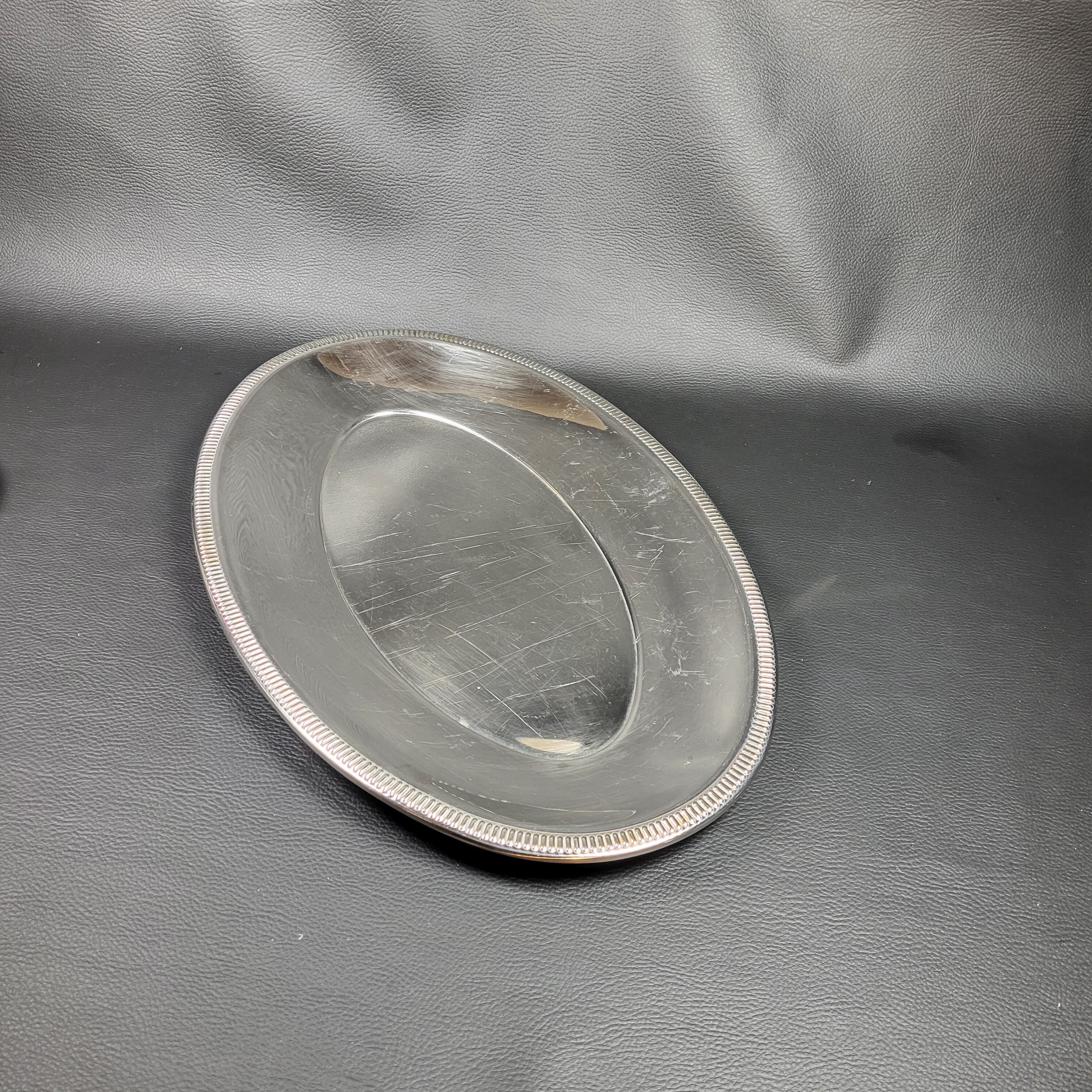 Plateau de service rond Buena 35cm. Inox. - Maison