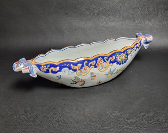 Vintage Sheridan Silver Plated Oval Serving Dish With Handled