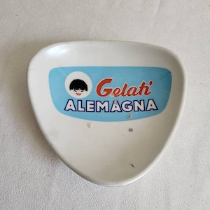 Gelati Alemagna coin tray  advertising item Alemagna company Gelati Alemagna vintage  Made in Italy