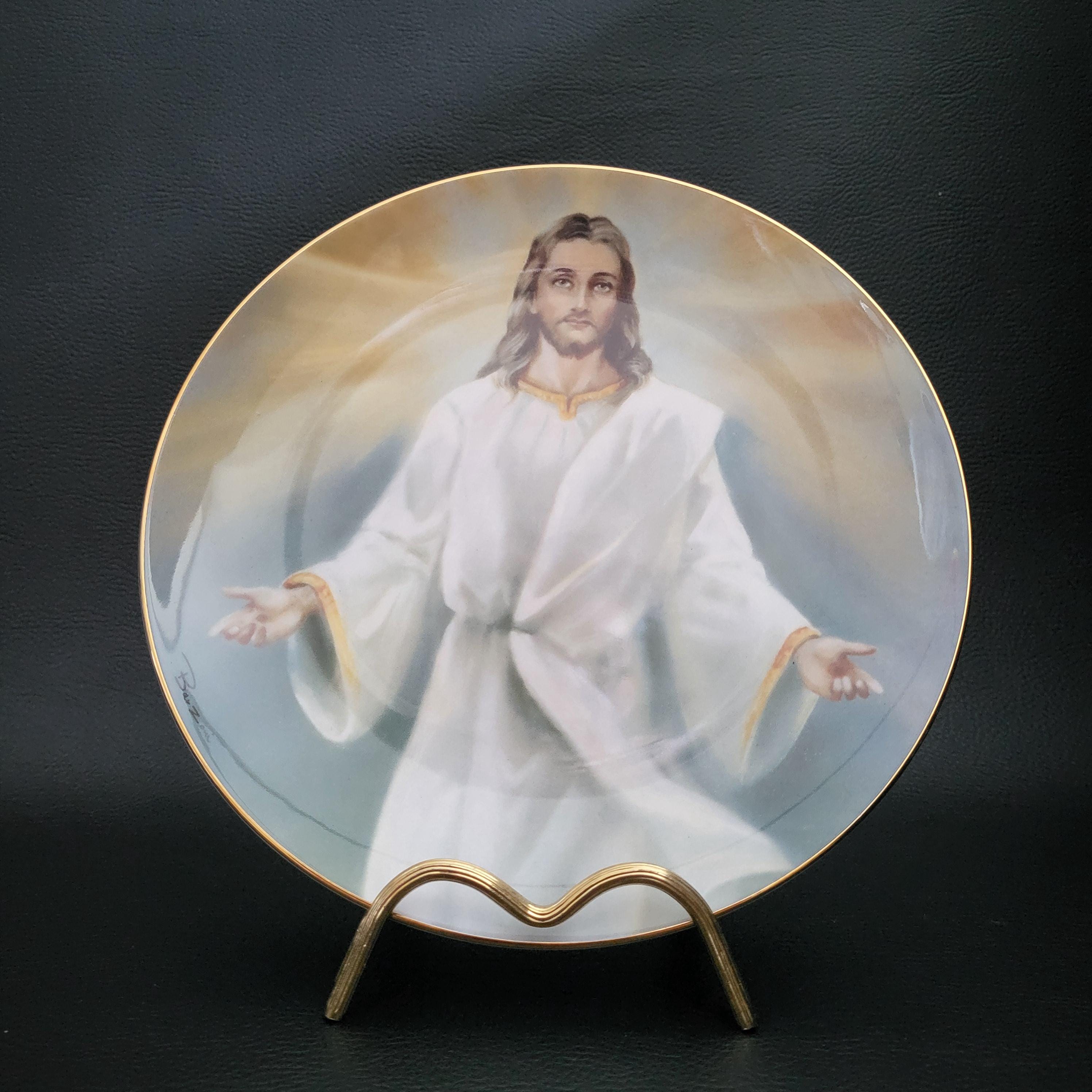 Franklin Mint Jesus Plates - Etsy Franklin Mint Jesus Plates - Etsy