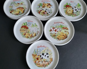 フランス Gien 仕切り皿 6枚セット ランチプレート ジアン フランス Gien 仕切り皿 6枚セット ランチプレート ジアン GIEN