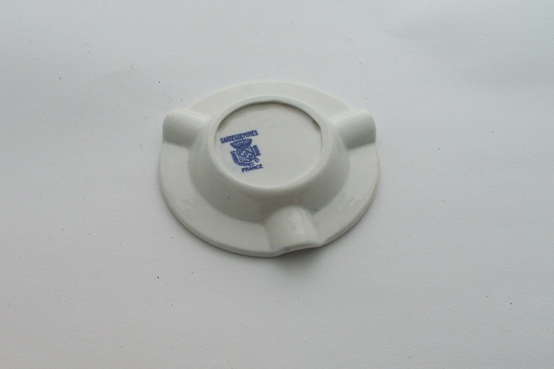 Lipton tea ashtray earthenware ashtray advertising item Lipton Ceylan tea Sarreguemines et Digoin earthenware vintage Made in France