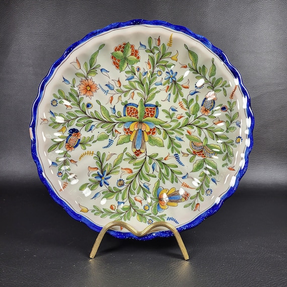 オールドミントン 花文字絵皿 19世紀 オールドミントン 花文字絵皿 19世紀 【公式通販】