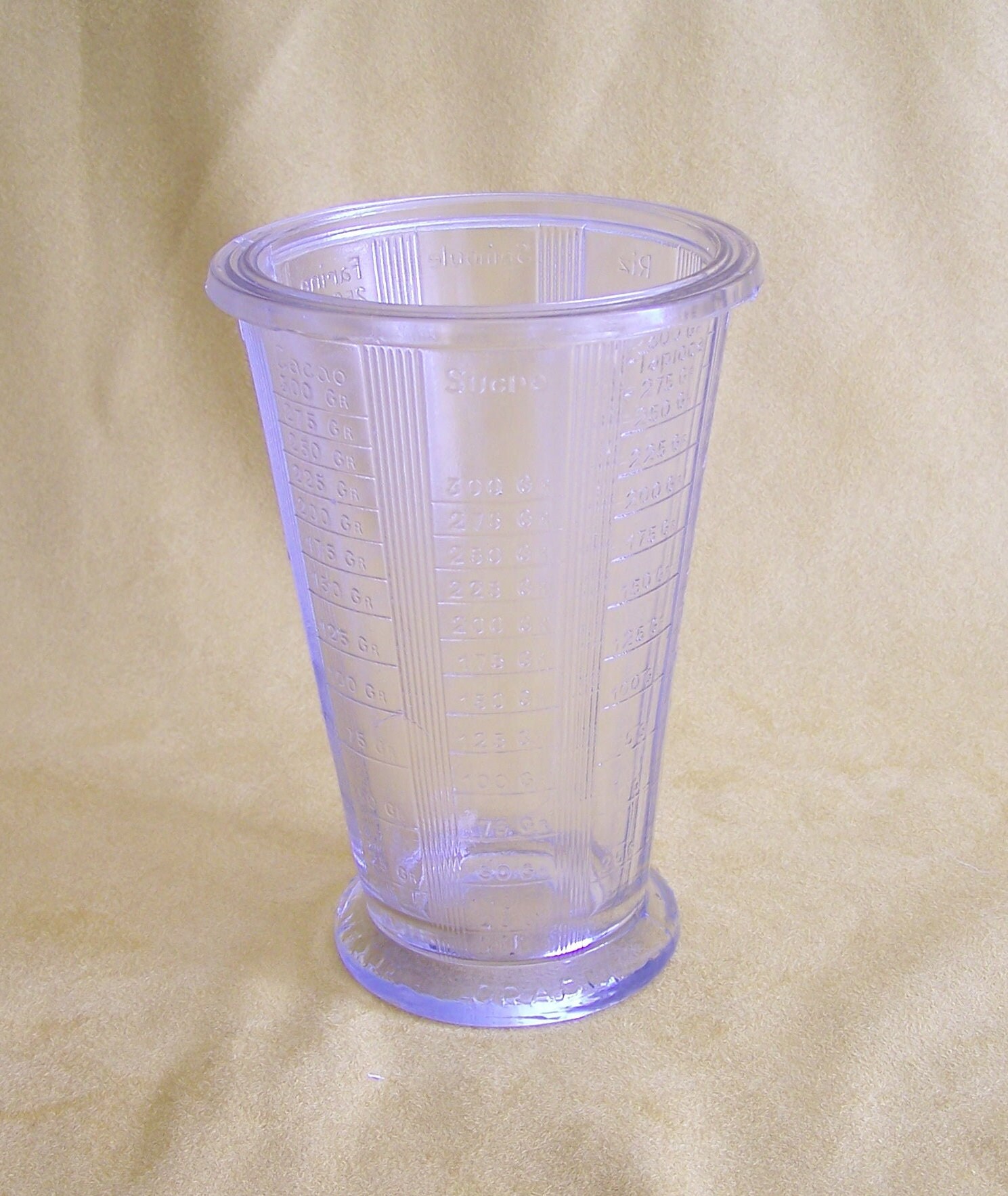 Verre Doseur Mougin en Verre Vintage Mesureur 1950 Made in France