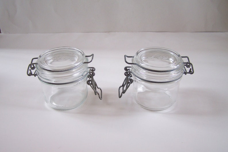 2 terrines en verre Le Parfait pot en verre vintage VMC Reims Etsy