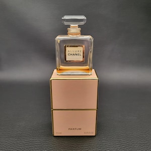 Empty bottle Allure by Chanel in its original box 0.25 fl oz Parfum Paris vintage Made in France