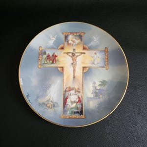 Franklin Mint Jesus Plates - Etsy Franklin Mint Jesus Plates - Etsy