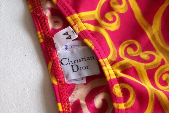 Christian DIOR Swimsuit two pieces swimsuit red a