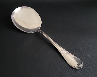Cailar Bayard ice cream spoon service spoon Louis XV pattern silver plated spoon French hallmark Cailar Bayard vintage
