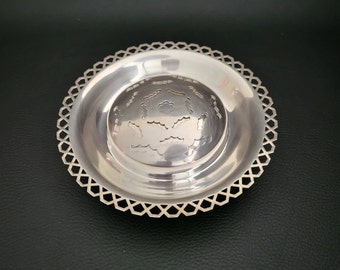 Silver plated butter dish  butter mold butter rack Beurrier-Decor vintage  Made in France